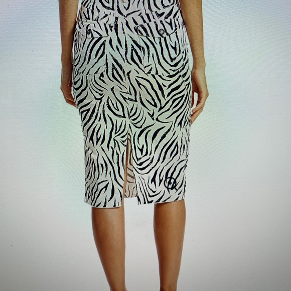 ATM Zebra Print Skirt - Picture 2 of 6